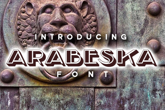 Arabeska: A Bold and Retro 3D Display Font for Creative Projects