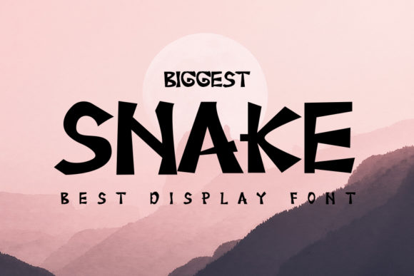 Biggest Snake Font