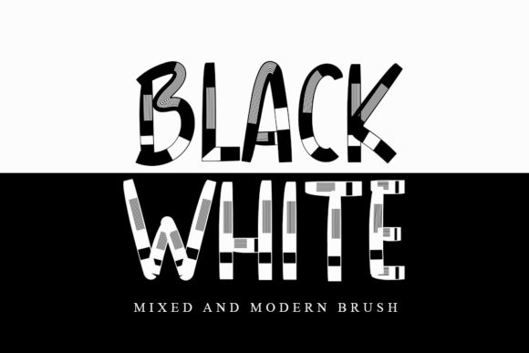 Black White: A Fun and Friendly Display Font for Modern Creativity