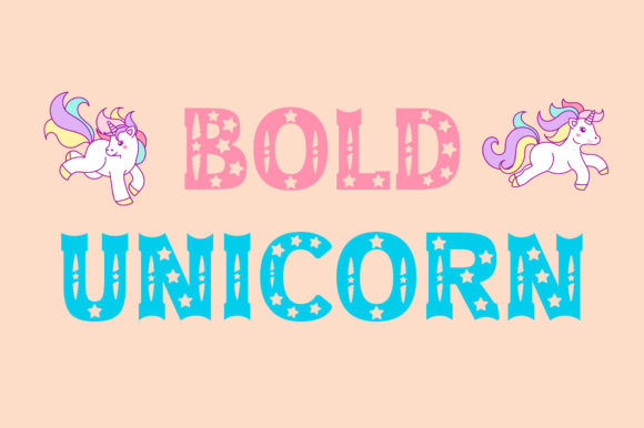 Bold Unicorn Font for Playful Designs