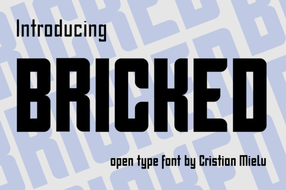 Bricked: A Bold Display Font for Modern Branding and Creative Projects