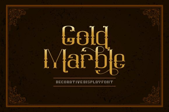 Gold Marble: A Bold and Elegant Display Font for Creative and Professional Workflows