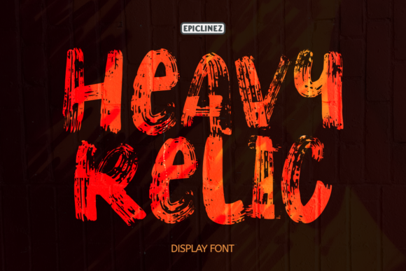 Heavy Relic: A Bold Display Font for Impactful Visual Communication