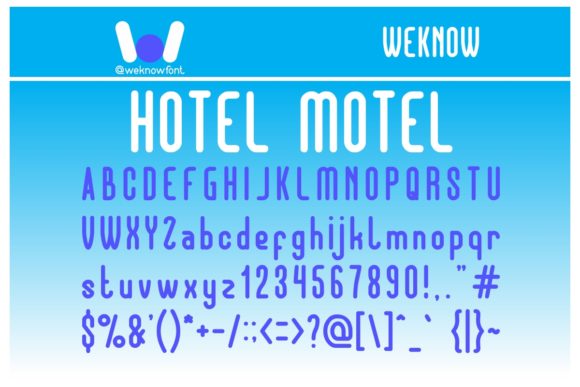 Hotel Motel Font: A Modern Display Font for Creative and Professional Design