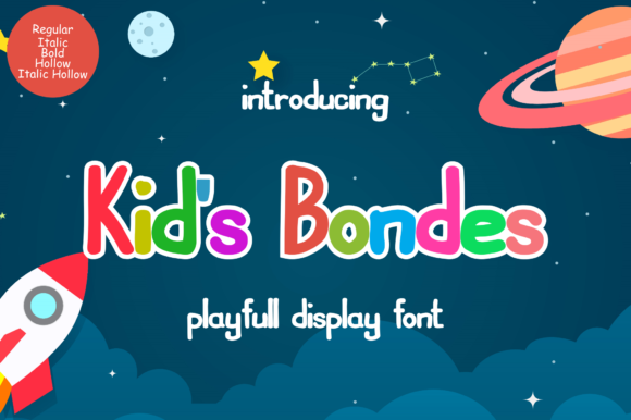 Kids Bondes Font: Playful Design for Kids' Projects