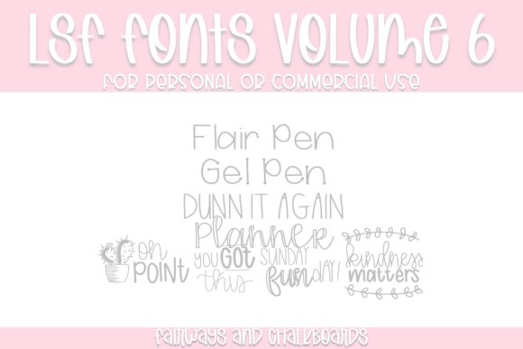 LSF Volume 6: A Versatile Font Collection for Creative and Professional Use