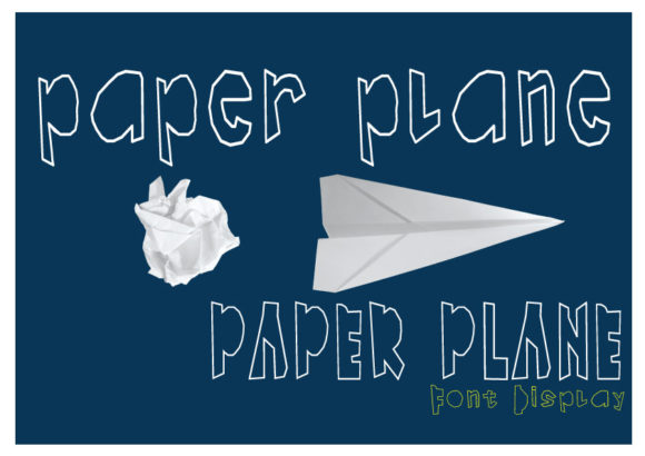 Paper Plane Font: A Playful Twist for Modern Design