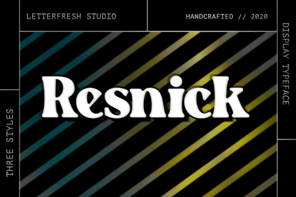 Resnick Font: A Bold, Retro Style for Modern Design
