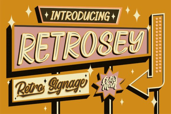 Retrosey: A Timeless Display Font for Modern Creativity