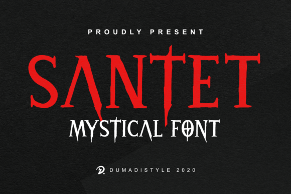 Santet: The Bold and Dramatic Display Font for Halloween Creations