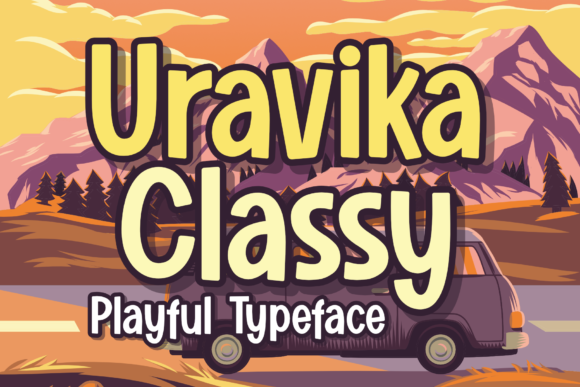 Uravika Classy: A Playful and Bold Display Font for Creative Projects