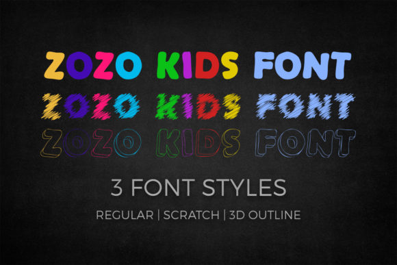 ZoZo Kids: A Playful Font for Creative Expression